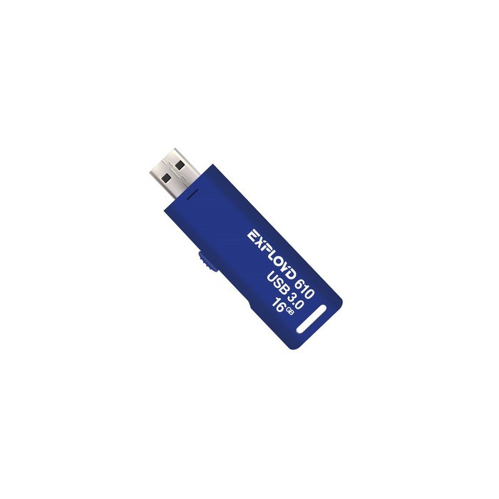 Флешка Exployd 610, 16 Гб, USB3.0, чт до 70 Мб/с, зап до 20 Мб/с, синяя - фото 51379958 Флешка Exployd 610, 16 Гб, USB3.0, чт до 70 Мб/с, зап до 20 Мб/с, синяя - фото 51379958
