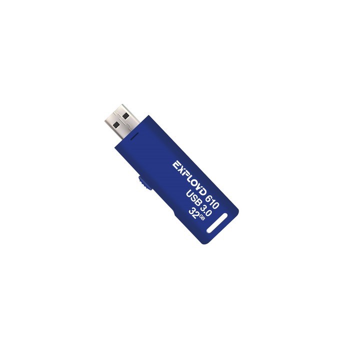 Флешка Exployd 610, 32 Гб, USB3.0, чт до 70 Мб/с, зап до 20 Мб/с, синяя - фото 51380002 Флешка Exployd 610, 32 Гб, USB3.0, чт до 70 Мб/с, зап до 20 Мб/с, синяя - фото 51380002