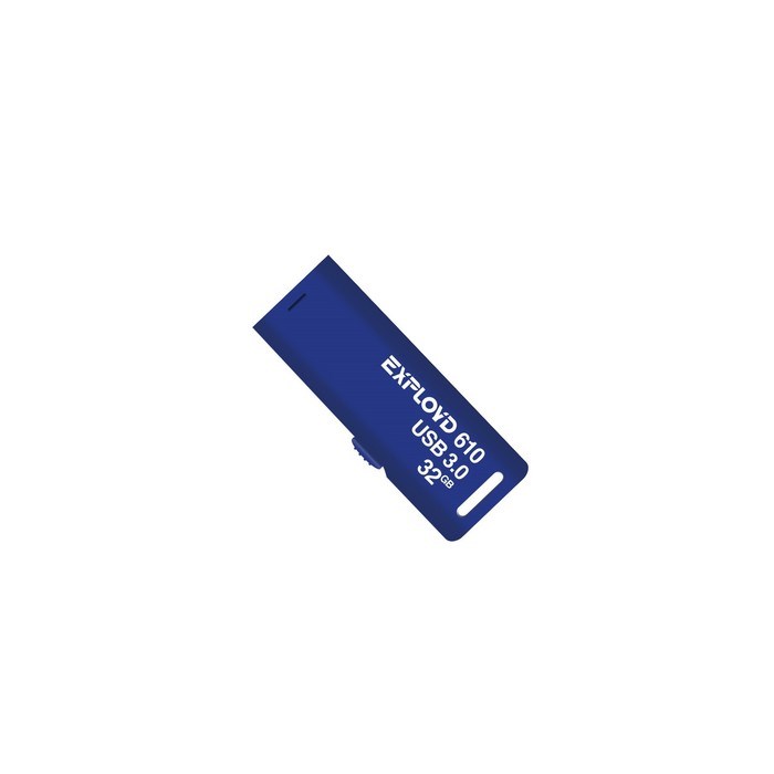 Флешка Exployd 610, 32 Гб, USB3.0, чт до 70 Мб/с, зап до 20 Мб/с, синяя - фото 51380003 Флешка Exployd 610, 32 Гб, USB3.0, чт до 70 Мб/с, зап до 20 Мб/с, синяя - фото 51380003
