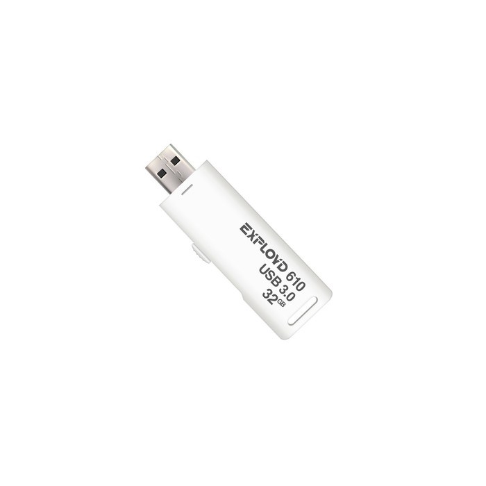 Флешка Exployd 610, 32 Гб, USB3.0, чт до 70 Мб/с, зап до 20 Мб/с, белая - фото 51380006 Флешка Exployd 610, 32 Гб, USB3.0, чт до 70 Мб/с, зап до 20 Мб/с, белая - фото 51380006