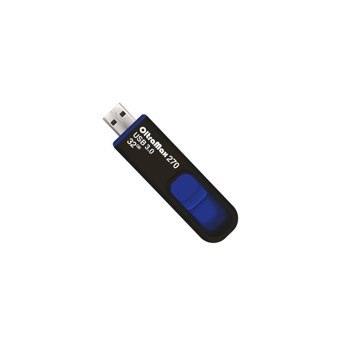 Флешка OltraMax 270, 32 Гб, USB3.0, чт до 70 Мб/с, зап до 20 Мб/с, синяя - фото 51380012 Флешка OltraMax 270, 32 Гб, USB3.0, чт до 70 Мб/с, зап до 20 Мб/с, синяя - фото 51380012