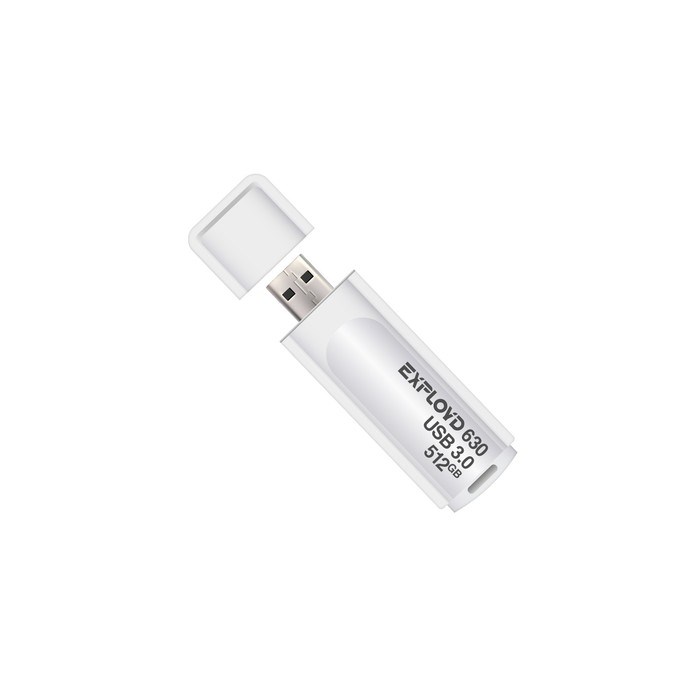 Флешка Exployd 630, 512 Гб, USB3.0, чт до 70 Мб/с, зап до 20 Мб/с, белая - фото 51380055 Флешка Exployd 630, 512 Гб, USB3.0, чт до 70 Мб/с, зап до 20 Мб/с, белая - фото 51380055