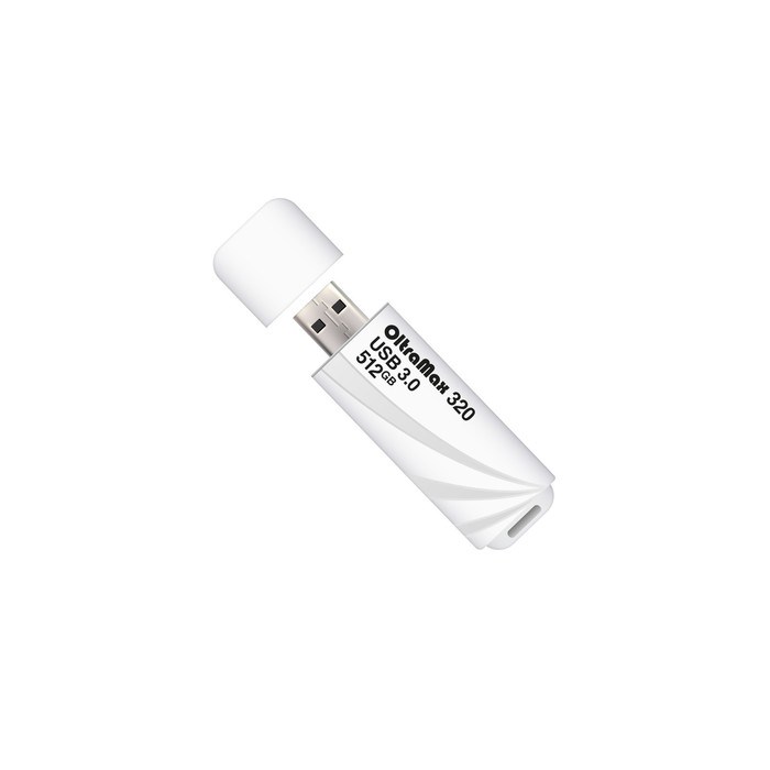 Флешка OltraMax 320, 512 Гб, USB3.0, чт до 70 Мб/с, зап до 20 Мб/с, белая - фото 51380061 Флешка OltraMax 320, 512 Гб, USB3.0, чт до 70 Мб/с, зап до 20 Мб/с, белая - фото 51380061