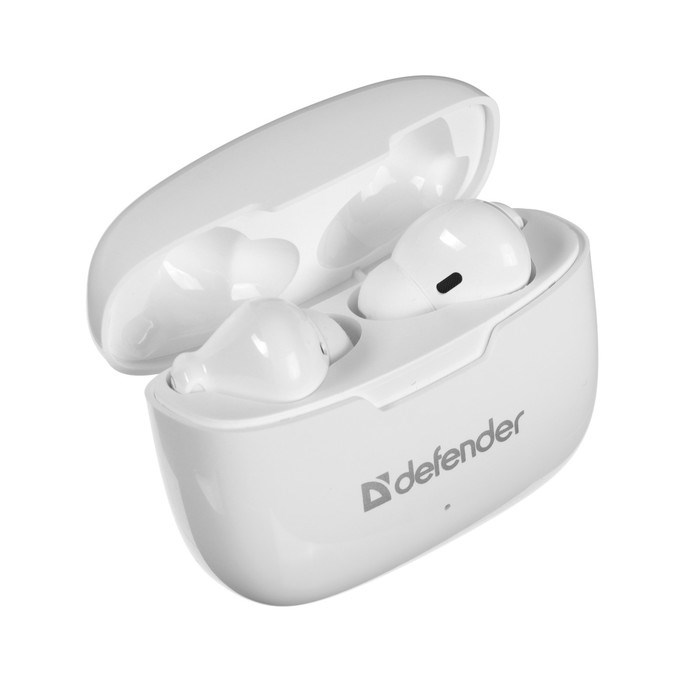 Наушники Defender Twins 903, TWS, вакуумные, микрофон, сенсор, 250 мАч, белые - фото 51380289 Наушники Defender Twins 903, TWS, вакуумные, микрофон, сенсор, 250 мАч, белые - фото 51380289