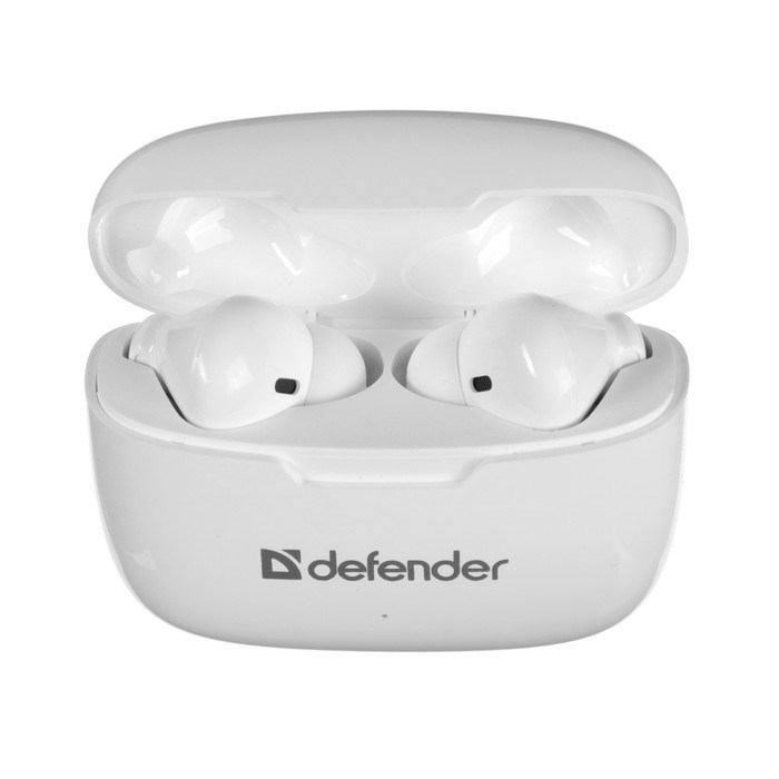 Наушники Defender Twins 903, TWS, вакуумные, микрофон, сенсор, 250 мАч, белые - фото 51380290 Наушники Defender Twins 903, TWS, вакуумные, микрофон, сенсор, 250 мАч, белые - фото 51380290