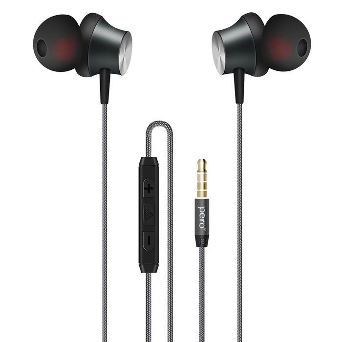 Наушники PERO EP01, вакуумные, микрофон, 118 дБ, 3.5 mm, 1.2 м, магнитное крепление, серые - фото 51380967 Наушники PERO EP01, вакуумные, микрофон, 118 дБ, 3.5 mm, 1.2 м, магнитное крепление, серые - фото 51380967