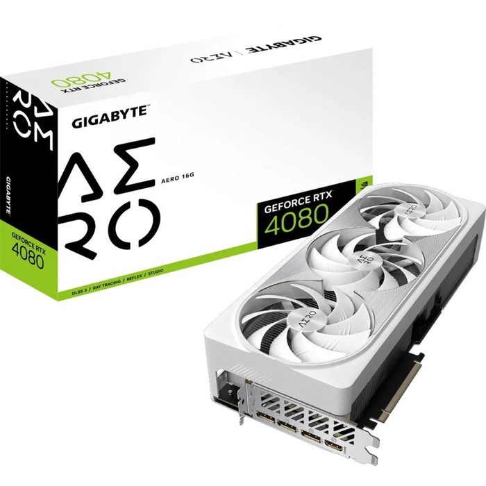 Видеокарта Gigabyte GV-N4080AERO-16GD, GeForce RTX 4080 16 Гб, GDDR6X, HDMI, DP - фото 51381046 Видеокарта Gigabyte GV-N4080AERO-16GD, GeForce RTX 4080 16 Гб, GDDR6X, HDMI, DP - фото 51381046