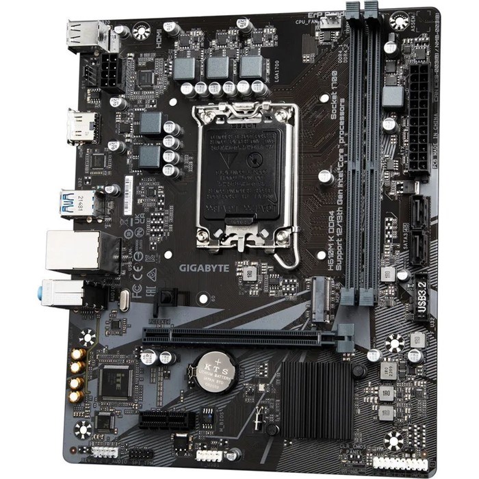 Материнская плата Gigabyte H610M, LGA1700, H610, 2хDDR4, VGA, HDMI, mATX - фото 51381081 Материнская плата Gigabyte H610M, LGA1700, H610, 2хDDR4, VGA, HDMI, mATX - фото 51381081