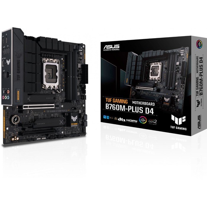Материнская плата Asus TUF GAMING B760M-PLUS D4, LGA1700, B760, 4хDDR4, HDMI, DP, mATX - фото 51381117 Материнская плата Asus TUF GAMING B760M-PLUS D4, LGA1700, B760, 4хDDR4, HDMI, DP, mATX - фото 51381117