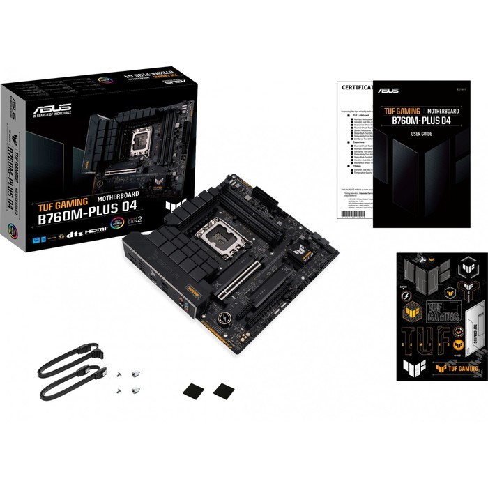 Материнская плата Asus TUF GAMING B760M-PLUS D4, LGA1700, B760, 4хDDR4, HDMI, DP, mATX - фото 51381118 Материнская плата Asus TUF GAMING B760M-PLUS D4, LGA1700, B760, 4хDDR4, HDMI, DP, mATX - фото 51381118