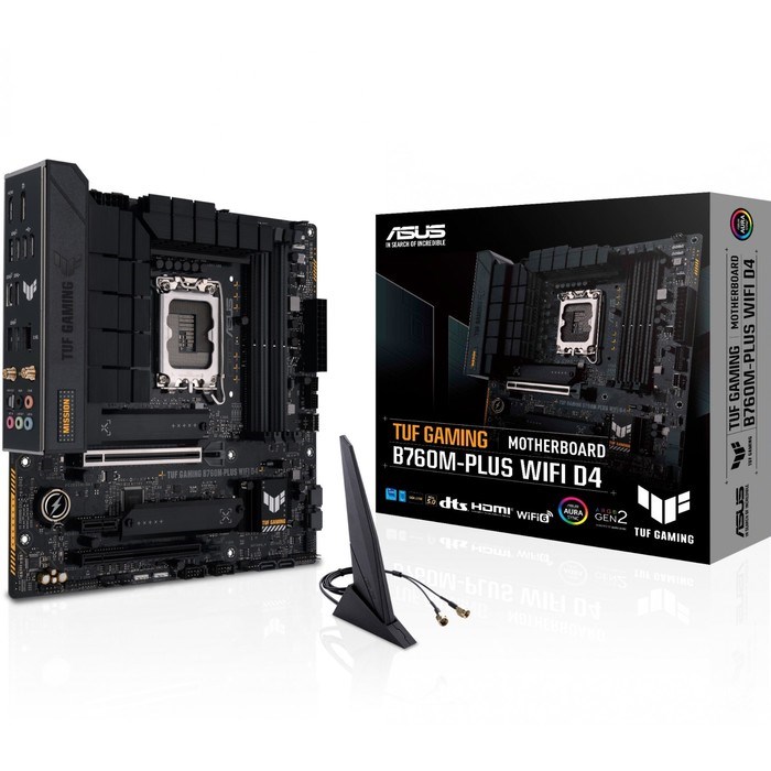 Материнская плата Asus TUF GAMING B760M-PLUS WIFI D4, LGA1700, B760, 4хDDR4, HDMI, DP, mATX 967311 - фото 51381128 Материнская плата Asus TUF GAMING B760M-PLUS WIFI D4, LGA1700, B760, 4хDDR4, HDMI, DP, mATX 967311 - фото 51381128