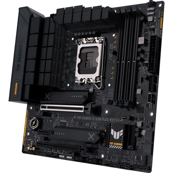 Материнская плата Asus TUF GAMING B760M-PLUS WIFI D4, LGA1700, B760, 4хDDR4, HDMI, DP, mATX 967311 - фото 51381130 Материнская плата Asus TUF GAMING B760M-PLUS WIFI D4, LGA1700, B760, 4хDDR4, HDMI, DP, mATX 967311 - фото 51381130