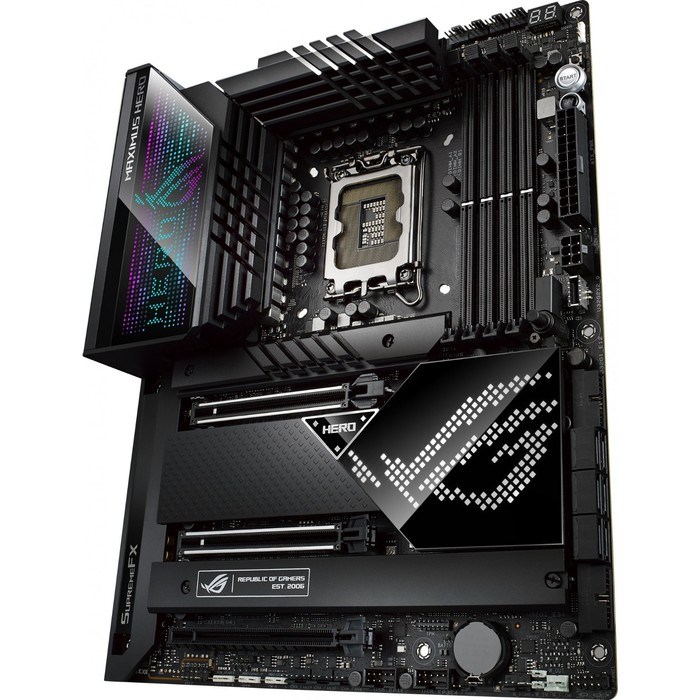 Материнская плата Asus ROG MAXIMUS Z690 HERO, LGA1700, Z690, 4хDDR5, HDMI, ATX - фото 51381161 Материнская плата Asus ROG MAXIMUS Z690 HERO, LGA1700, Z690, 4хDDR5, HDMI, ATX - фото 51381161