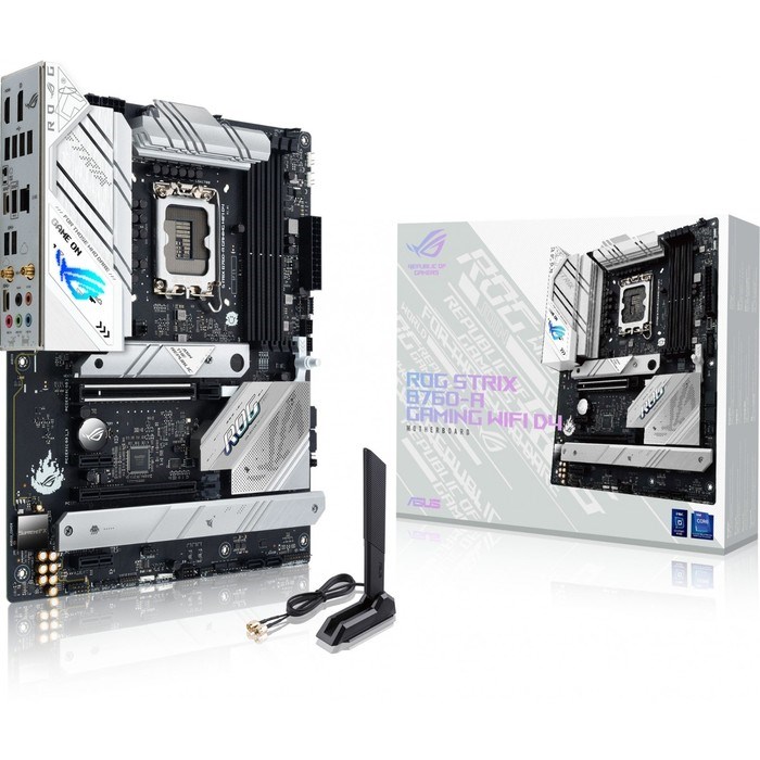 Материнская плата Asus ROG STRIX B760-A GAMING WIFI D4, LGA1700, B760, 4хDDR4, HDMI, DP, ATX 96731 - фото 51381166 Материнская плата Asus ROG STRIX B760-A GAMING WIFI D4, LGA1700, B760, 4хDDR4, HDMI, DP, ATX 96731 - фото 51381166