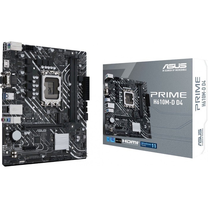 Материнская плата Asus PRIME H610M-D D4, LGA1700, H610, 2хDDR4, HDMI, VGA, mATX - фото 51381184 Материнская плата Asus PRIME H610M-D D4, LGA1700, H610, 2хDDR4, HDMI, VGA, mATX - фото 51381184