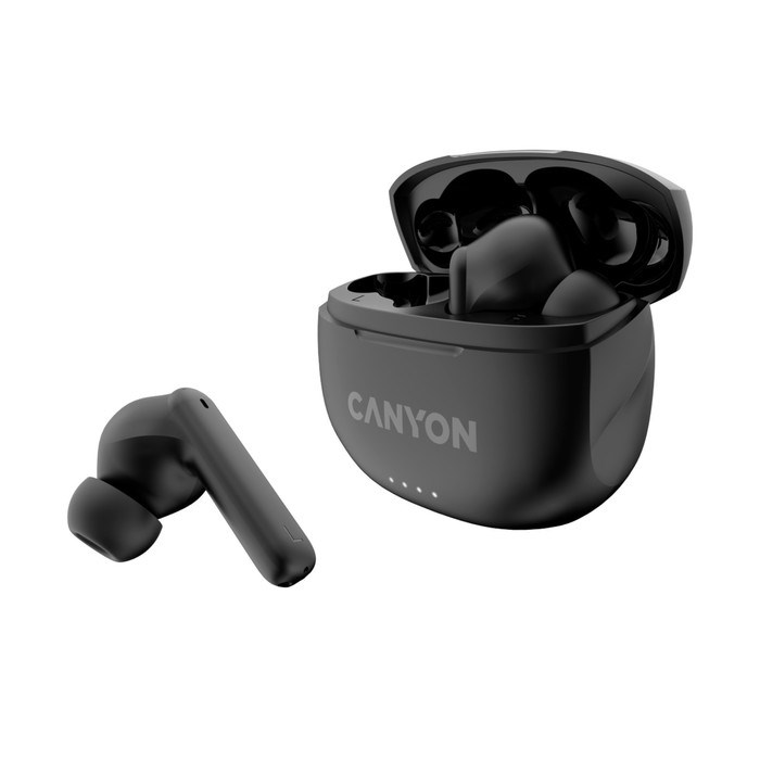 Наушники Canyon TWS-6, вкладыши, микрофон, BT 5.3, 30/400 мАч, черные - фото 51381274 Наушники Canyon TWS-6, вкладыши, микрофон, BT 5.3, 30/400 мАч, черные - фото 51381274