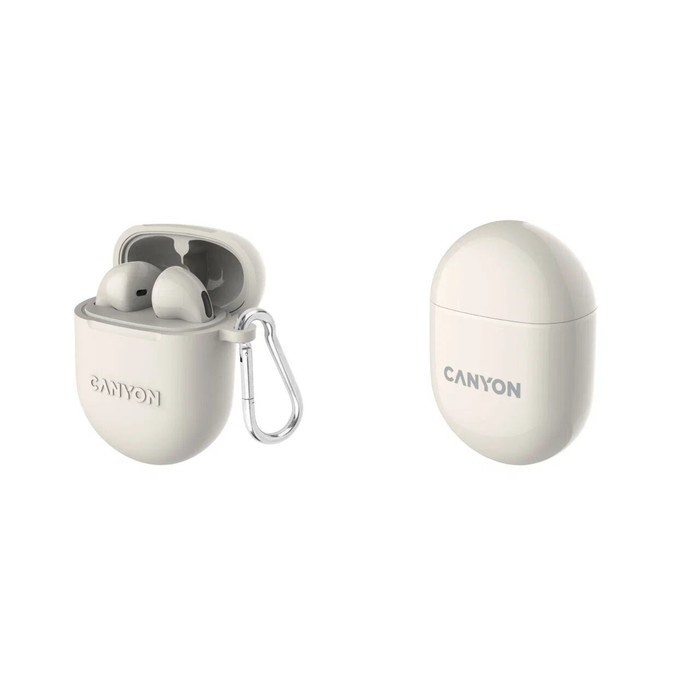 Наушники Canyon TWS-6, вкладыши, микрофон, BT 5.3, 30/400 мАч, бежевые - фото 51381280 Наушники Canyon TWS-6, вкладыши, микрофон, BT 5.3, 30/400 мАч, бежевые - фото 51381280