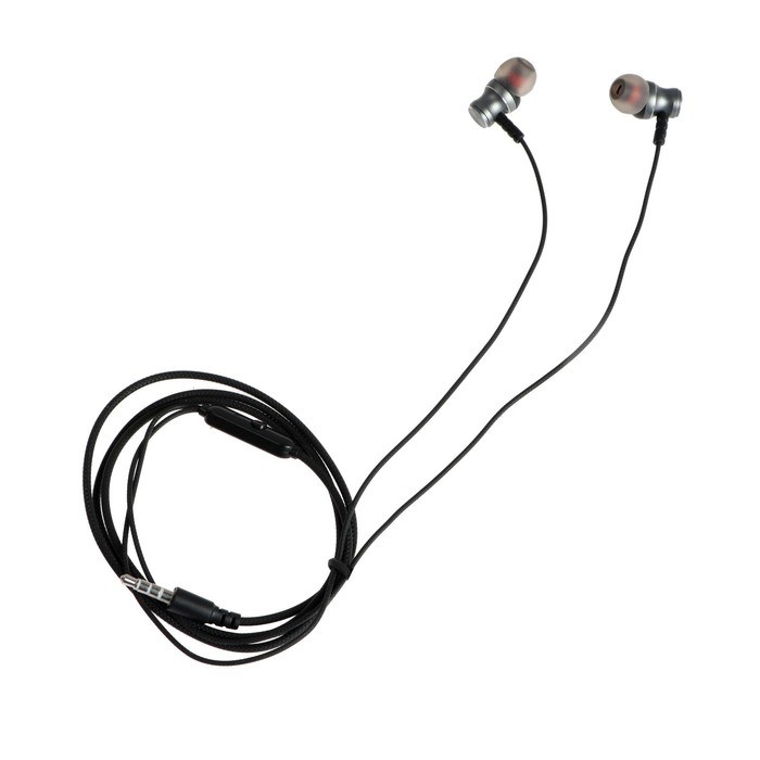 Наушники SmartBuy M300, вакуумные, микрофон, 103 дБ, 16 Ом, 3.5 мм, 1.1 м, серые - фото 51381425 Наушники SmartBuy M300, вакуумные, микрофон, 103 дБ, 16 Ом, 3.5 мм, 1.1 м, серые - фото 51381425