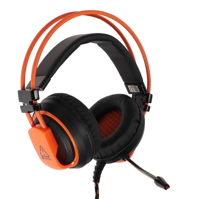 Наушники CANYON Corax GH-5A, игровые, микрофон, 2x3.5 мм + USB, 2м, чёрно-оранжевые - фото 51381438 Наушники CANYON Corax GH-5A, игровые, микрофон, 2x3.5 мм + USB, 2м, чёрно-оранжевые - фото 51381438