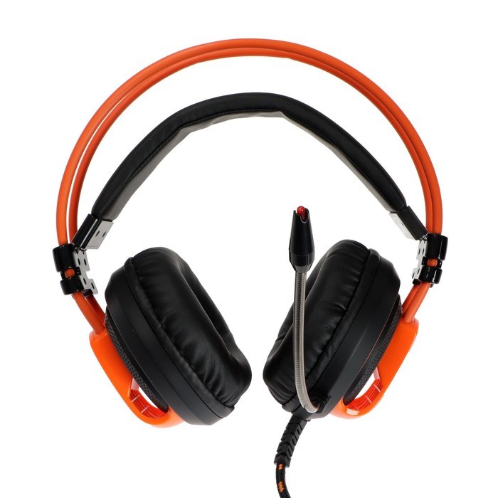 Наушники CANYON Corax GH-5A, игровые, микрофон, 2x3.5 мм + USB, 2м, чёрно-оранжевые - фото 51381440 Наушники CANYON Corax GH-5A, игровые, микрофон, 2x3.5 мм + USB, 2м, чёрно-оранжевые - фото 51381440