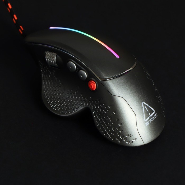Мышь CANYON Apstar GM-12, игровая, проводная, оптическая, 6400 dpi, USB, 1.65 м, черная - фото 51381477 Мышь CANYON Apstar GM-12, игровая, проводная, оптическая, 6400 dpi, USB, 1.65 м, черная - фото 51381477