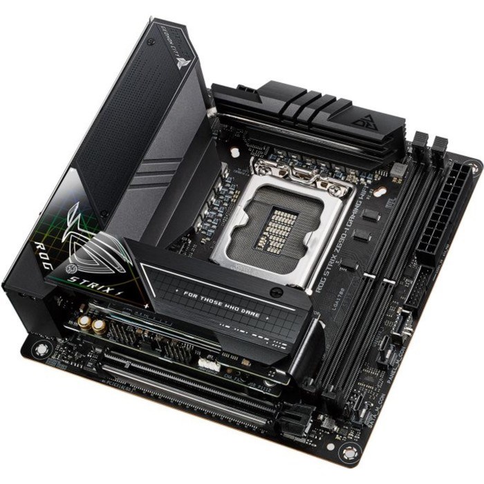 Материнская плата Asus ROG STRIX Z690-I GAMING WIFI, LGA1700, Z690, 2хDDR5, HDMI, mini-ITX - фото 51381570 Материнская плата Asus ROG STRIX Z690-I GAMING WIFI, LGA1700, Z690, 2хDDR5, HDMI, mini-ITX - фото 51381570