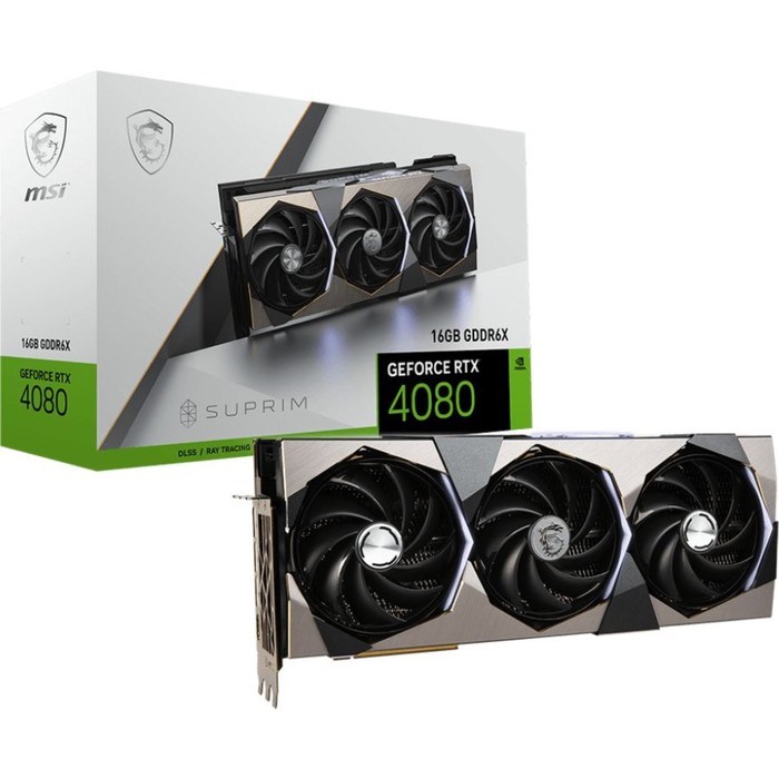Видеокарта MSI SUPRIM, GeForce RTX 4080 16 Гб, GDDR6X, HDMI, DP - фото 51381588 Видеокарта MSI SUPRIM, GeForce RTX 4080 16 Гб, GDDR6X, HDMI, DP - фото 51381588