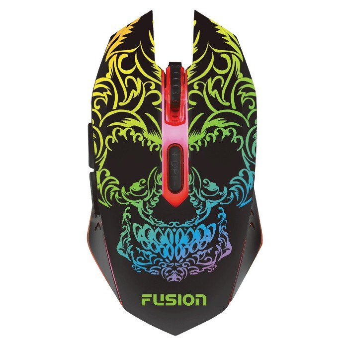 Мышь Fusion GM-306, игровая, проводная, оптическая, 3600 dpi, USB, подсветка, чёрная - фото 51381620 Мышь Fusion GM-306, игровая, проводная, оптическая, 3600 dpi, USB, подсветка, чёрная - фото 51381620
