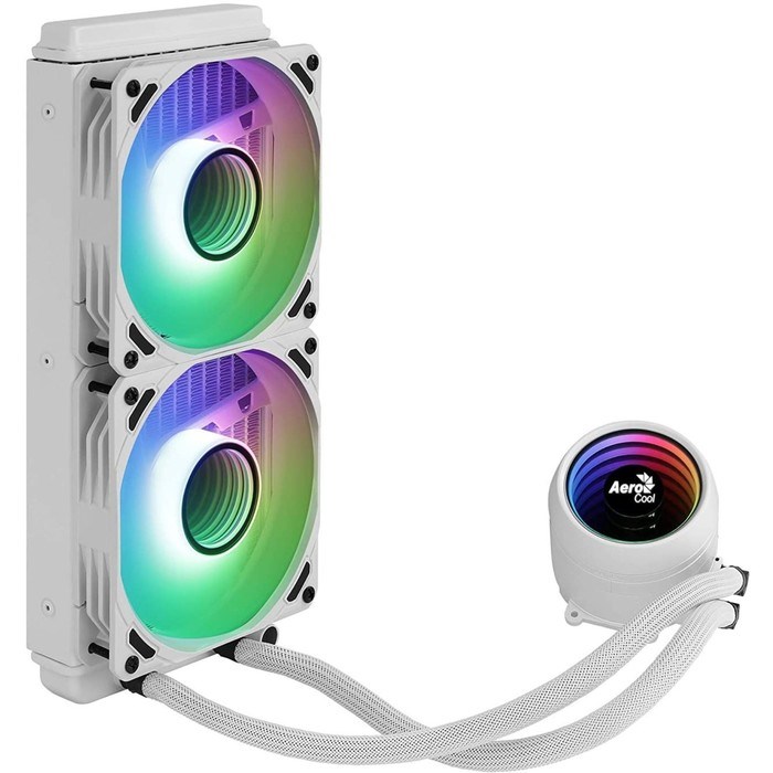 Система водяного охлаждения Aerocool Mirage L240 W, Soc-AM4/1151/1200/2066/1700, 4-pin, 27dB   94931 - фото 51381750
