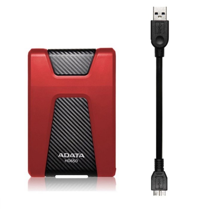 Внешний жесткий диск A-Data AHD650-1TU31-CRD HD650, 1 Тб, USB 3.0, 2.5", красный - фото 51382642 Внешний жесткий диск A-Data AHD650-1TU31-CRD HD650, 1 Тб, USB 3.0, 2.5", красный - фото 51382642