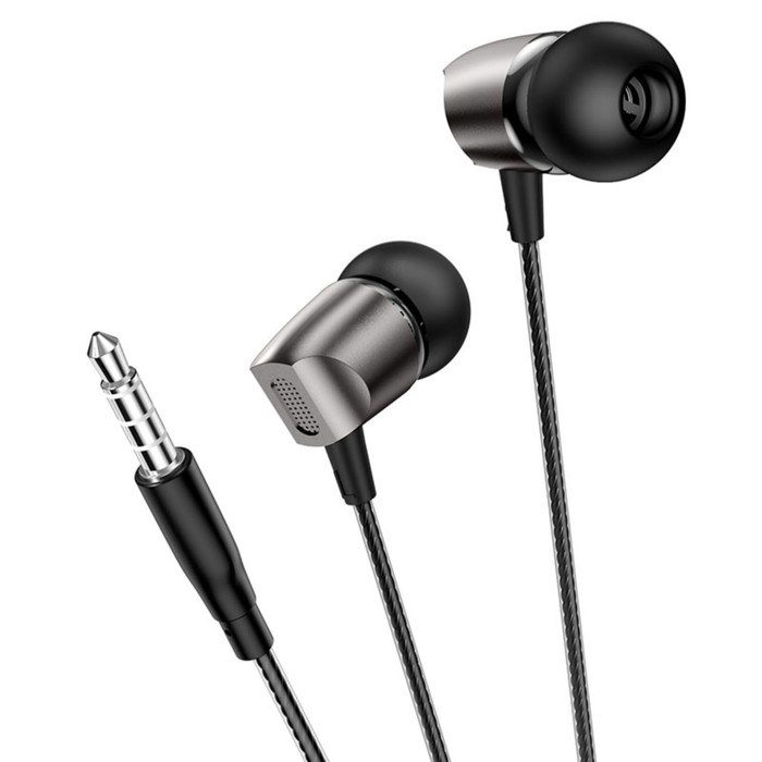 Наушники Borofone BM66 New sound, вакуумные, микрофон, Jack 3.5 мм, кабель 1.2 м, чёрные - фото 51382838 Наушники Borofone BM66 New sound, вакуумные, микрофон, Jack 3.5 мм, кабель 1.2 м, чёрные - фото 51382838