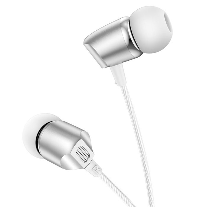 Наушники Borofone BM66 New sound, вакуумные, микрофон, Jack 3.5 мм, кабель 1.2 м, белые - фото 51382844 Наушники Borofone BM66 New sound, вакуумные, микрофон, Jack 3.5 мм, кабель 1.2 м, белые - фото 51382844