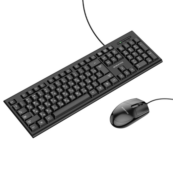 Комплект Клавиатура и Мышь Borofone BG6, проводной, мембранная, 1200 dpi, USB, PC/PS4, - фото 51382865 Комплект Клавиатура и Мышь Borofone BG6, проводной, мембранная, 1200 dpi, USB, PC/PS4, - фото 51382865