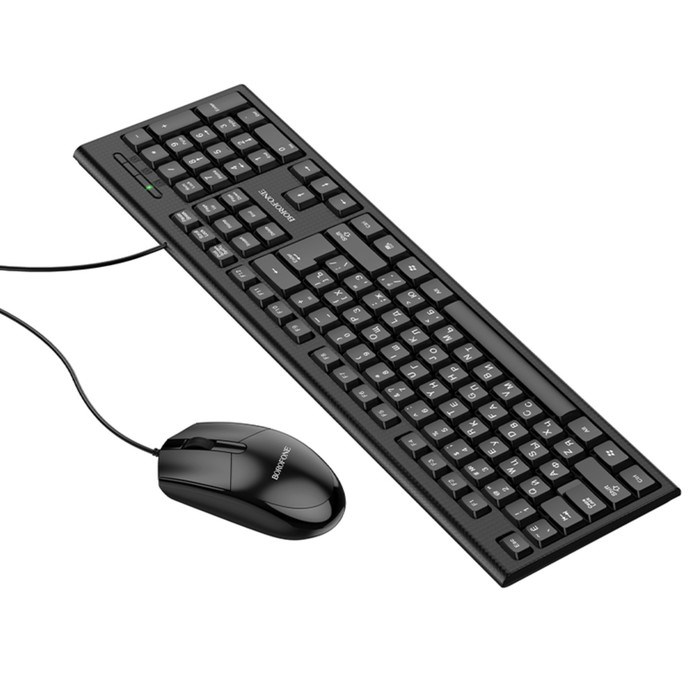 Комплект Клавиатура и Мышь Borofone BG6, проводной, мембранная, 1200 dpi, USB, PC/PS4, - фото 51382867 Комплект Клавиатура и Мышь Borofone BG6, проводной, мембранная, 1200 dpi, USB, PC/PS4, - фото 51382867