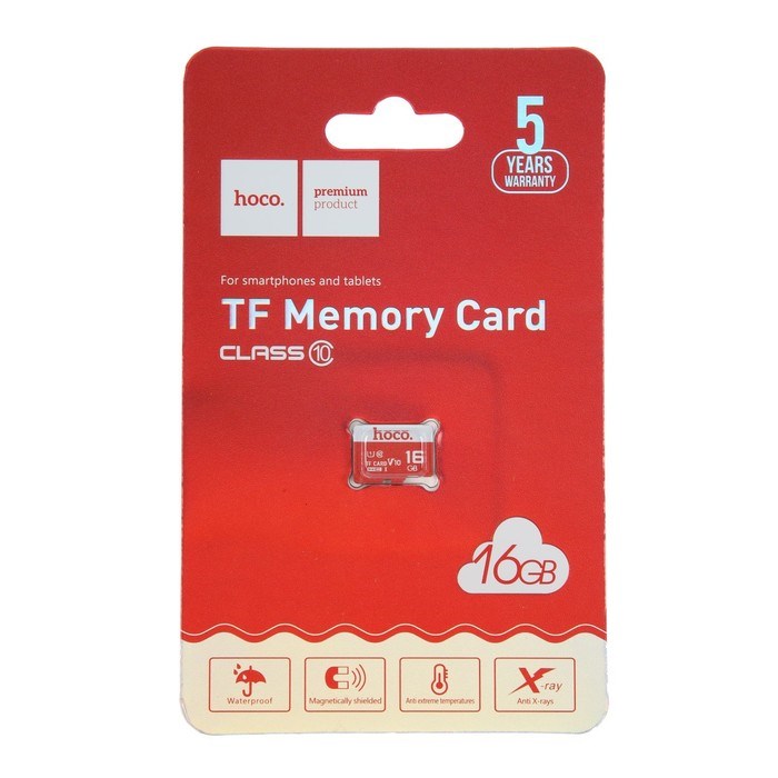 Карта памяти Hoco microSD, 16 Гб, SDHC, UHS-1, V10, класс 10 - фото 51382912 Карта памяти Hoco microSD, 16 Гб, SDHC, UHS-1, V10, класс 10 - фото 51382912