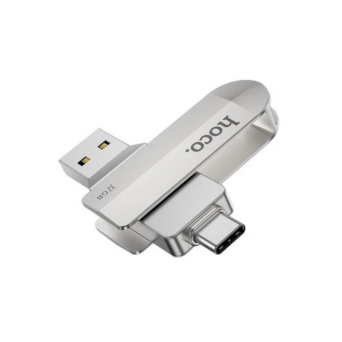 Флешка OTG Hoco UD10 Wise, 32 Гб, USB3.0, USB/Type-C, чт до 120 Мб/с, зап до 30 Мб/с, металл - фото 51382973 Флешка OTG Hoco UD10 Wise, 32 Гб, USB3.0, USB/Type-C, чт до 120 Мб/с, зап до 30 Мб/с, металл - фото 51382973
