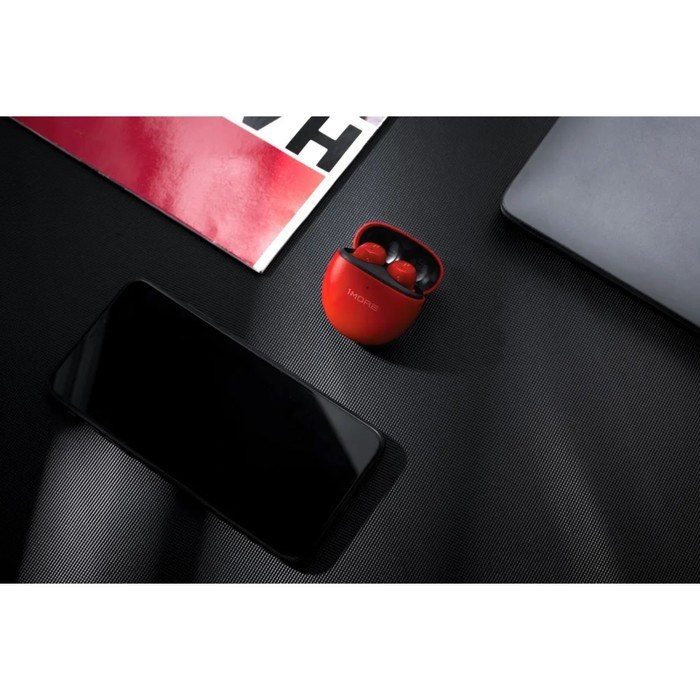 Наушники 1MORE Comfobuds Mini ES603, вакуумные, шумоподавление, BT 5.2, 34/440 мАч, красные - фото 51383180 Наушники 1MORE Comfobuds Mini ES603, вакуумные, шумоподавление, BT 5.2, 34/440 мАч, красные - фото 51383180