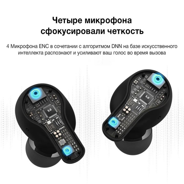 Наушники 1MORE Pistonbuds TWS ECS3001T, вакуумные, сенсор, BT 5.0, IPX4, 535 мАч, белые - фото 51383222 Наушники 1MORE Pistonbuds TWS ECS3001T, вакуумные, сенсор, BT 5.0, IPX4, 535 мАч, белые - фото 51383222