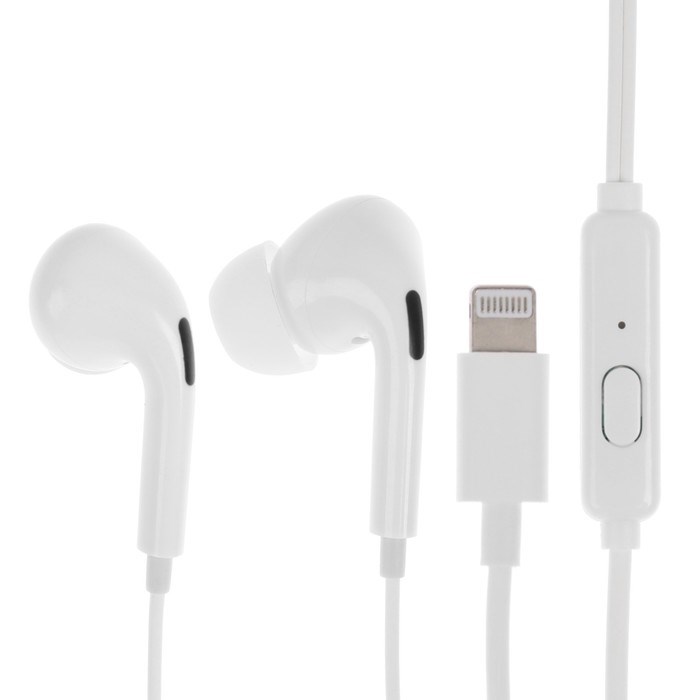 Наушники Exployd EX-HP-1467, вакуумные, микрофон, проводные, 108 дБ, 1.2 м, lightning, белые - фото 51383305 Наушники Exployd EX-HP-1467, вакуумные, микрофон, проводные, 108 дБ, 1.2 м, lightning, белые - фото 51383305