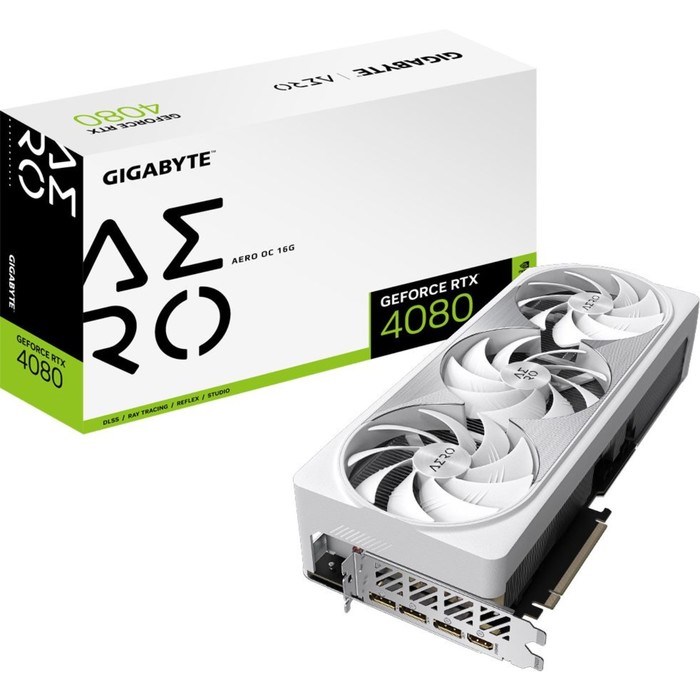 Видеокарта Gigabyte GV-N4080AERO OC-16GD, RTX 4080 4 Гб, GDDR6X, HDMI, DP - фото 51383380 Видеокарта Gigabyte GV-N4080AERO OC-16GD, RTX 4080 4 Гб, GDDR6X, HDMI, DP - фото 51383380