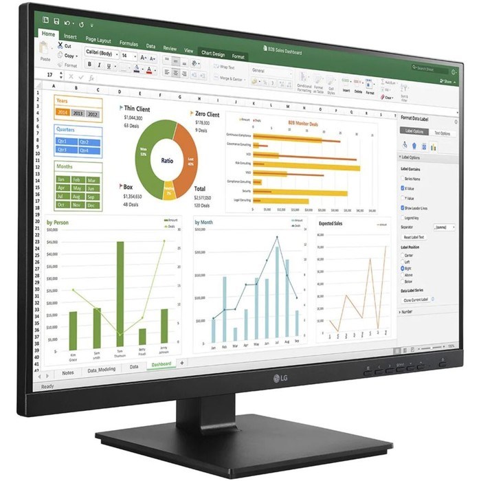 Монитор LG 24BN650Y-B.AED, 23.8", IPS, 1920x1080, 75Гц, 5 мс, HDMI, DP, DVI, чёрный - фото 51383552 Монитор LG 24BN650Y-B.AED, 23.8", IPS, 1920x1080, 75Гц, 5 мс, HDMI, DP, DVI, чёрный - фото 51383552