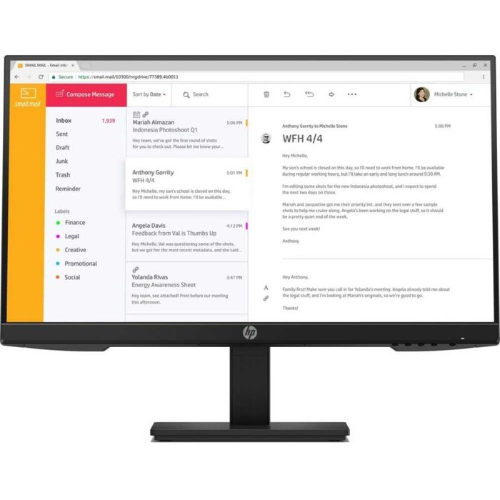 Монитор HP P24h G4, 23.8", IPS, 1920x1080, 75Гц, 5 мс, HDMI, VGA, DP, чёрный - фото 51383585 Монитор HP P24h G4, 23.8", IPS, 1920x1080, 75Гц, 5 мс, HDMI, VGA, DP, чёрный - фото 51383585