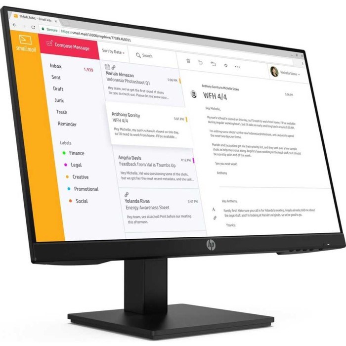 Монитор HP P24h G4, 23.8", IPS, 1920x1080, 75Гц, 5 мс, HDMI, VGA, DP, чёрный - фото 51383588 Монитор HP P24h G4, 23.8", IPS, 1920x1080, 75Гц, 5 мс, HDMI, VGA, DP, чёрный - фото 51383588