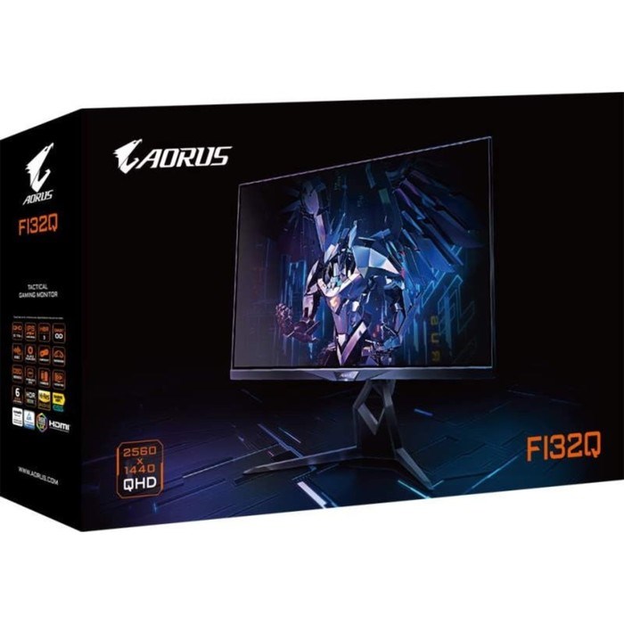 Монитор Gigabyte Aorus FI32Q, 31.5", IPS, 2560x1440, 170Гц, 1 мс, HDMI, DP, чёрный - фото 51383822 Монитор Gigabyte Aorus FI32Q, 31.5", IPS, 2560x1440, 170Гц, 1 мс, HDMI, DP, чёрный - фото 51383822
