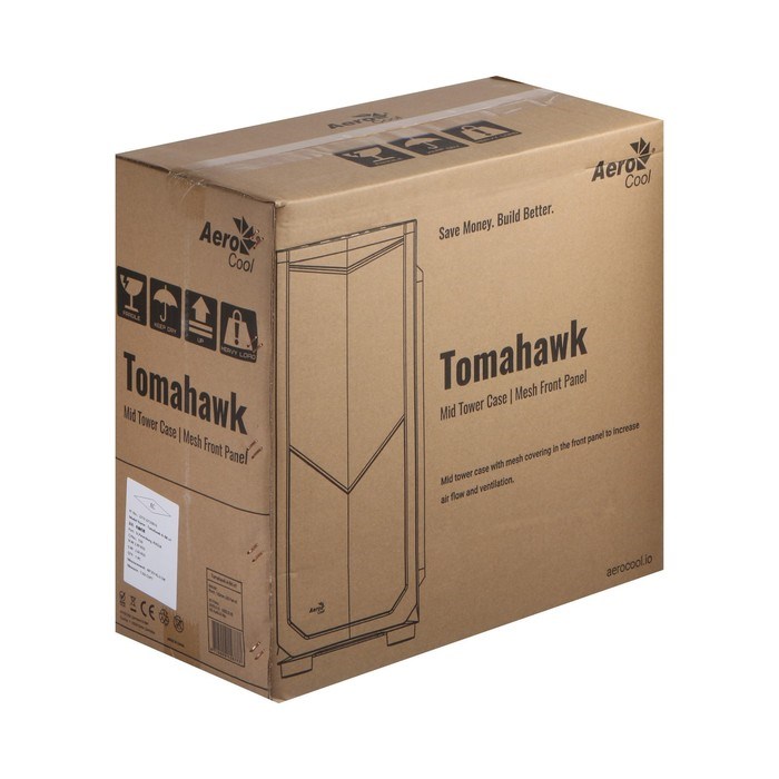 Корпус AEROCOOL Tomahawk-A, без БП, ATX, 2хUSB 2.0, 1хUSB 3.2, чёрный - фото 51383948 Корпус AEROCOOL Tomahawk-A, без БП, ATX, 2хUSB 2.0, 1хUSB 3.2, чёрный - фото 51383948