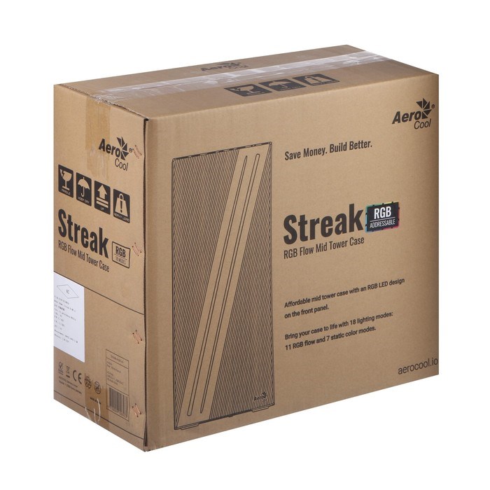 Корпус AEROCOOL Streak Supports GPU, без БП, ATX, 2хUSB 2.0, 1хUSB 3.0, чёрный - фото 51383965 Корпус AEROCOOL Streak Supports GPU, без БП, ATX, 2хUSB 2.0, 1хUSB 3.0, чёрный - фото 51383965