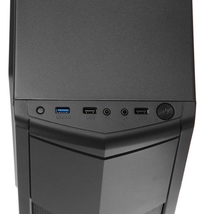 Корпус AEROCOOL Tomahawk, без БП, ATX, 2хUSB 2.0, 1хUSB 3.2, чёрный - фото 51383970