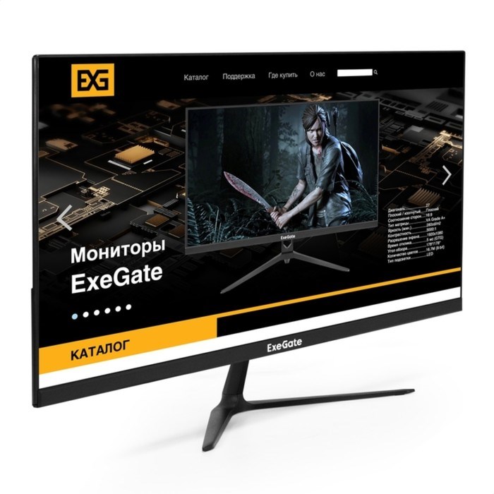 Монитор ExeGate ProSmart EV2407A, 23.8", VA,1920x1080, 75Гц, 5 мс, D-Sub, HDMI, черный - фото 51383982 Монитор ExeGate ProSmart EV2407A, 23.8", VA,1920x1080, 75Гц, 5 мс, D-Sub, HDMI, черный - фото 51383982