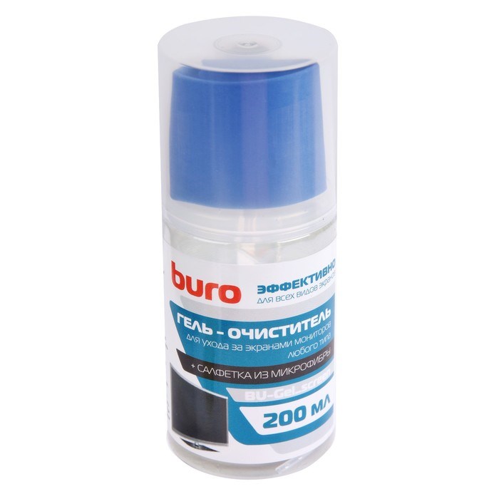 Средство для очистки экранов Buro BU-Gel_screen, спрей, 200 мл, салфетка - фото 51384070 Средство для очистки экранов Buro BU-Gel_screen, спрей, 200 мл, салфетка - фото 51384070