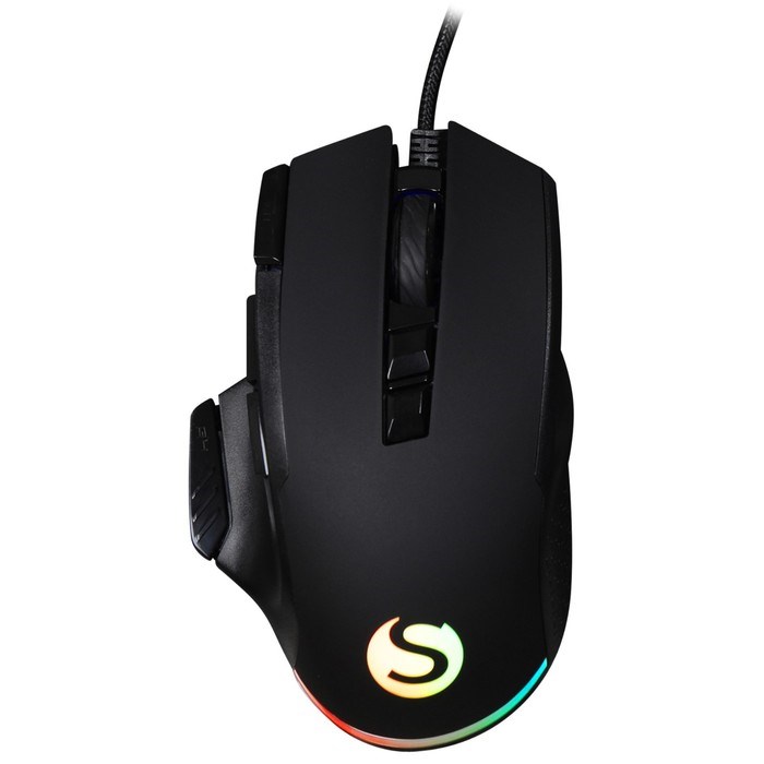 Мышь SunWind SW-M850G, игровая, проводная, 6400 dpi, USB, подсветка, чёрная - фото 51384122 Мышь SunWind SW-M850G, игровая, проводная, 6400 dpi, USB, подсветка, чёрная - фото 51384122